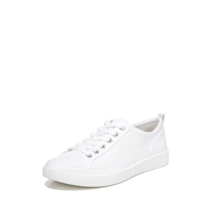 Image de Vionic Essence Winny Baskets à lacets pour femme Chaussures décontractées avec trois zones de confort semelle orthopédique soutien la voûte plantaire, Nappa blanc., 40.5 EU