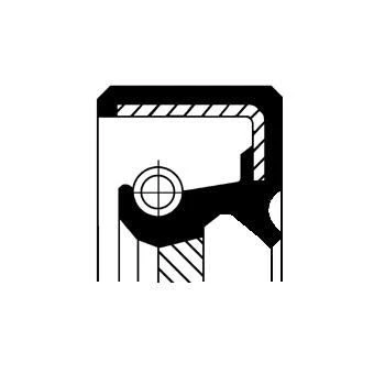 Image de CORTECO 19027810B Joint Spi De Vilebrequin côté frontal FPM (caoutchouc fluoré)