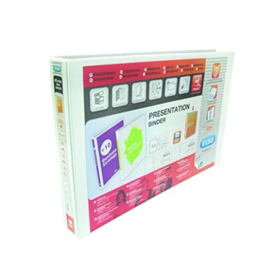 Image de Elba A3 Binder Présentation Panorama Oblong 1298 07 blanc