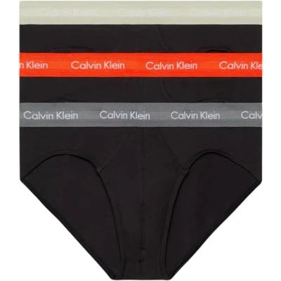 Image de Calvin Klein Homme Slip Lot De 3 Sous Vêtement Coton Stretch, Noir (B Cher Ks/Eiffle Twr/Moss Gr Wbs), XS