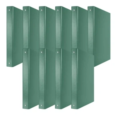 Image de DONAU 3737001PL 06 Lot de 10 classeurs à anneaux verts Mécanisme 4 30 mm Format A4 En carton 1,9 d&#039;épaisseur Avec polypropylène écologique 100 µ