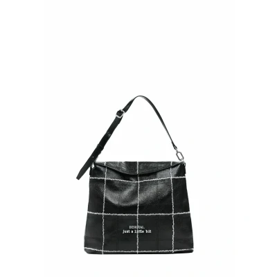 Image de Desigual Medium Convertible Checkered Sac à dos, Femme, Taille: One Size, Black