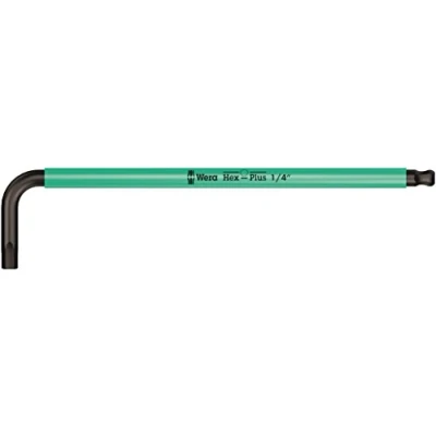 Image de Wera 05022636001 950 SPKL Clés mâles coudées Multicolore, system. impérial, 1/4 pouce, Noir/turquoise