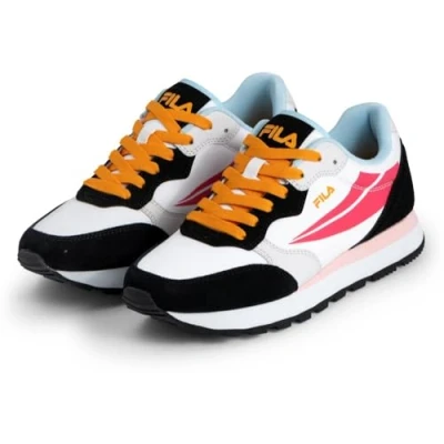 Image de FILA Femme Hypert WMN Basket, Noir et Blanc azalée, 37 EU