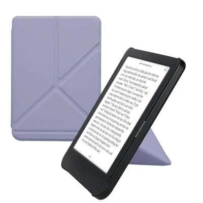 Image de kwmobile Étui Compatible avec Kobo Clara BW/Colour Coque à Rabat magnétique Tablette eReader Similicuir Lavande