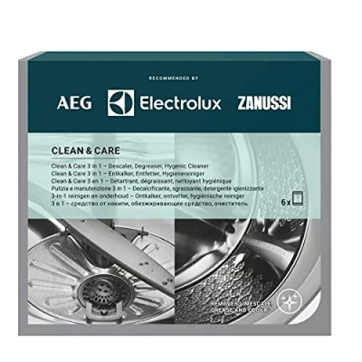 Image de AEG M3GCP400 9029799187 Clean and Care Lot de 6 nettoyants et pour machine à laver lave vaisselle