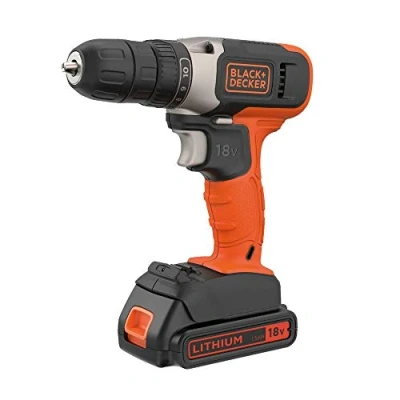 Image de BLACK+DECKER BCD001C1 QW Perceuse visseuse, 1 Batterie 18 V 1,5 Ah, 3/8_pollice
