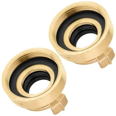 Image de Poppstar 2x Raccord Rapide en Laiton 1 1/2 pouce Filetage Femelle (raccord fileté 1/2&quot;)
