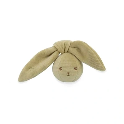 Image de KALOO Balle Hochet Lapin 6 cm Couleur Vert Bébé en Velours Matière Très Douce Dès la Naissance, K218026