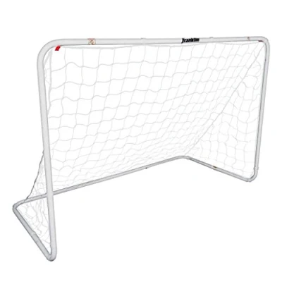 Image de Franklin Sports But de Football compétition en Acier avec Filet résistant aux intempéries Comprend 6 piquets 1,8 x 1,2 m Argenté