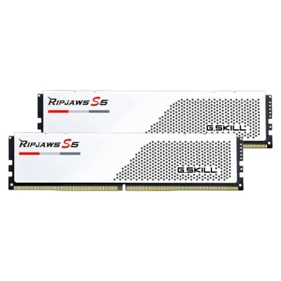 Image de Barrette de RAM G.Skill RipJaws S5 32 Go DDR5 5200 MHz CL40 Blanc