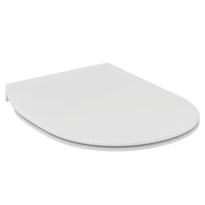 Image de Ideal Standard Connect Abattant WC Ultra fin Blanc E772301, Lunette Toilette, Siège WC,Modèle authentique