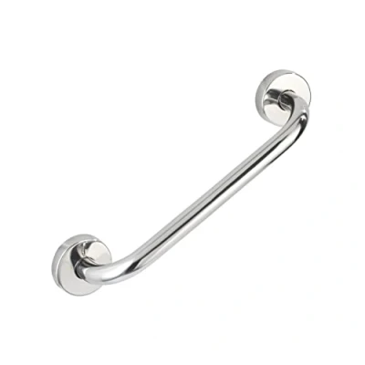 Image de WENKO Barre d&#039;appui Baignoire Bosio Shine Poignée de en INOX pour sécurité Accessoire Salle Bain Personnes âgées Métal 30,5 x 7 5,4 cm Argent Brillant