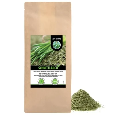 Image de ciboulette séchée (1kg), hachée, poireaux 100% nature, sans additifs, oignons sauvages