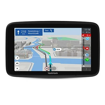 Image de Gps TomTom GO Discover, Ecran HD 6 Pouces, Info Trafic, Alertes de Zones Danger, Cartes Monde, Mise à Jour Rapide via WiFi, Parking, Prix du Carburant, Fixation Magnétique Alimentée