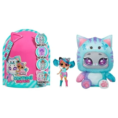 Image de L.O.L. Surprise! Tweens Poupée Mannequin Costume Surprise Emma Emo avec De Chaton Gonflable Vert Et Plusieurs Surprises, Y Compris des Tenues Accessoires Fabuleux Idéal Dès 4 Ans