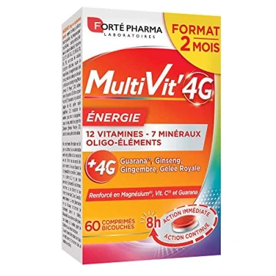 Image de Multivit&#039;4g Energie 60 Comprimés