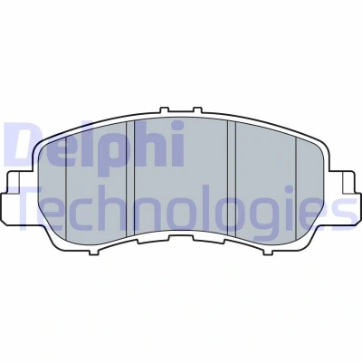 Image de DELPHI LP3571 Jeu de plaquettes frein avec indicateur d&#039;usure sans tôle anti bruit accessoires MITSUBISHI: Eclipse Cross