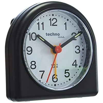 Image de Technoline Geneva Réveil de Quartz Noir SD
