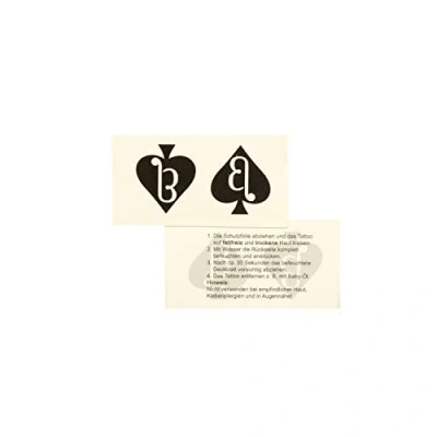 Image de 10 x Beta Boy Spade Tatouage Lettres en Noir temporaire Sexy fétiche (10)