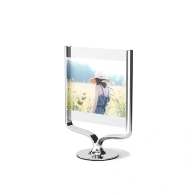 Image de Umbra Wishbone Cadre Photo Rotatif en Aluminiun, Chrome