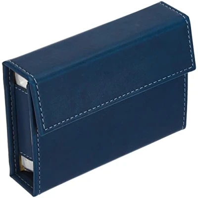 Image de Modiano Buraco Cartes à Jouer dans Un étui en Cuir synthétique Bleu