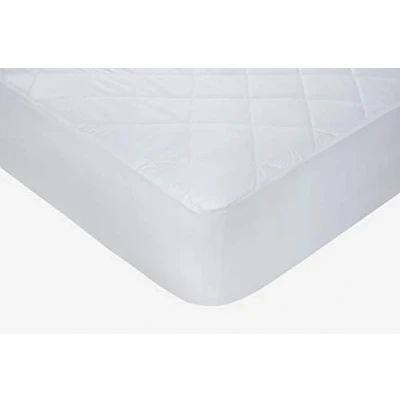 Image de Emma Barclay Protège Matelas matelassé en Microfibre pour lit King Size, Polyester, Blanc