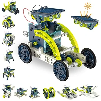Image de ACELIFE STEM Kit robot solaire, 12 en 1, jouet de construction, alimenté par l&#039;énergie pour enfants âgés 8 à ans, cadeau d&#039;anniversaire garçons et filles