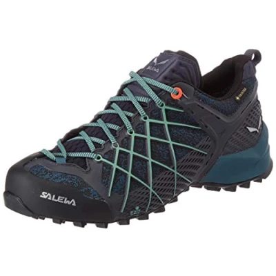 Image de Salewa WS Wildfire Gore TEX Chaussures de Randonnée Basses, Ombre Blue/Atlantic Deep, 40.5 EU