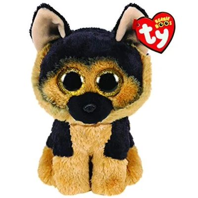 Image de Ty Beanie Boo&#039;s Peluche Spirit le Chien Berger Allemand, TY36309, Blanc / Beige, 15 cm