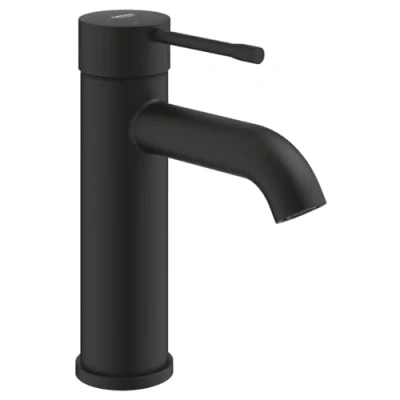 Image de GROHE Essence Mitigeur lavabo monocommande 1/2″ S Size fantôme 24172KF1, Noir/Transparent