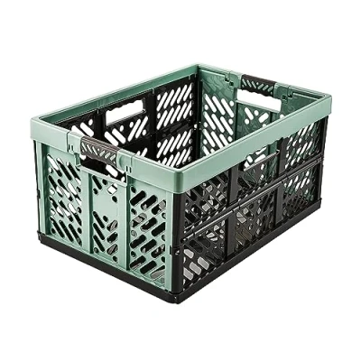 Image de Keeeper Casier Pliant Professionnel avec Poignées Souples, 54 x 37 28 cm, 45 l, Ben, Nordic Green
