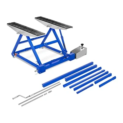 Image de MSW Table Élévatrice Mobile Plateforme Plate Forme Pont Basculant Automobile HB 1500 (3 Longueurs, Capacité 1,5 tonnes, Levage De 150 à 585 mm, Manivelle)