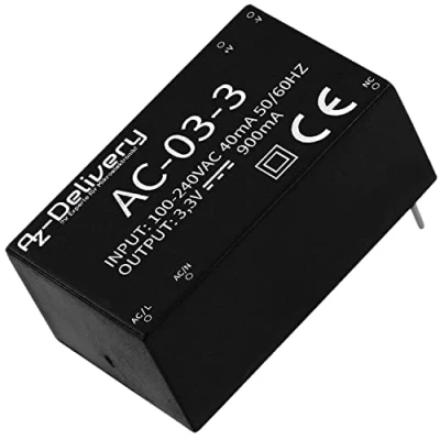 Image de AZDelivery 220 V à 3,3 Mini Adaptateur d&#039;alimentation Compatible avec Arduino et Raspberry Pi incluant Un E Book!