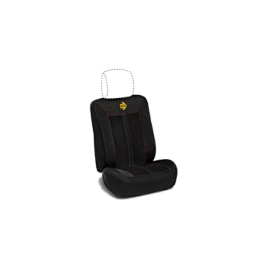 Image de Dossier de siège MOMO Noir/Rouge Mousse lamination Taille universelle Confort rembourré
