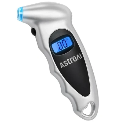Image de AstroAI Manomètre Pression Numérique 10 Bar, Jauge de des Pneus Digital Voiture, Vélo, VTT, Moto