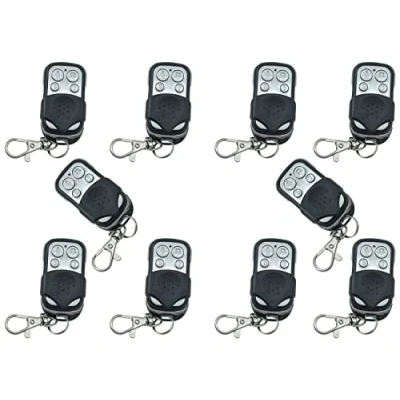 Image de Télécommande pour Portail Automatique Universelle avec Batterie fournie, 4 Boutons Code Fixe, 10 pièces, fréquence Fixe 433,92 MHz