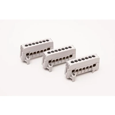 Image de 3 Stück A7 F2 Sammelklemme, Phasenklemme, fingersicher, grau, 7x 16mm²