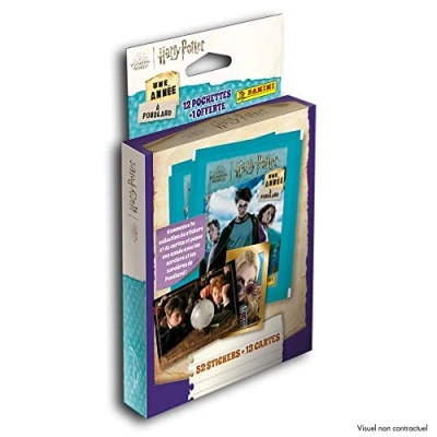 Image de Panini Multiset Harry Potter Une Année à Poudlard Blister 12 Pochettes + 1 Offerte, Imprimée Lettre, 004387KBF13
