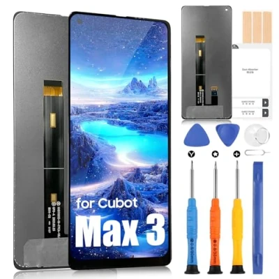 Image de ARSSLY Écran LCD pour Cubot Max 3, Max3, Remplacement de l&#039;écran tactile Digitazer Full Assembly avec Réparation Kit (Noir)