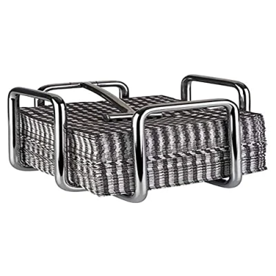 Image de APS Porte serviettes &quot;Hero&quot;, acier inoxydable serviettes, pour environ 65 de cocktail, poids inclus, 14,5 x cm, 10 cm hauteur