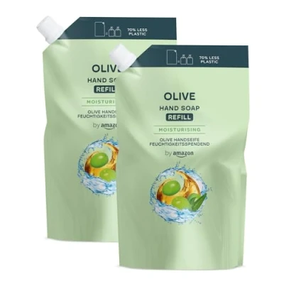 Image de by Amazon Savon pour les mains Olive (recharge), 2 x 1 000 ml