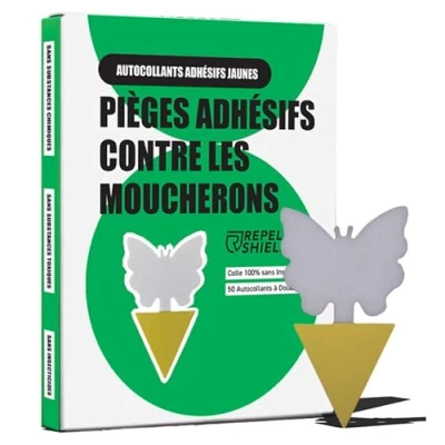 Image de RepellShield® Anti Moucherons Interieur 50 Pièges Attrape Moucheron de Plantes Adhésif Inodore Jusqu&#039;à 3 Mois par Piège Usage Intérieur &amp; Extérieur