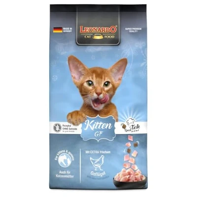 Image de LEONARDO Kitten GF [7,5 kg] Nourriture pour Chats sèche sans céréales Chatons Aliment Complet jusqu&#039;à 12 Mois