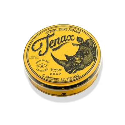 Image de Pommade pour cheveux Tenax Tenue Forte, 125ml, hommes à base d&#039;eau, un aspect brillant et doux, Cire