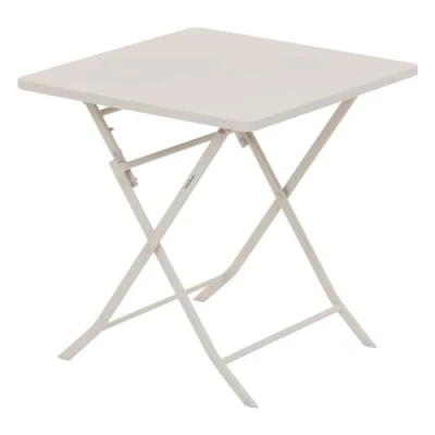 Image de HESPERIDE Table de Jardin carrée Greensboro Argile 2 Places, Multicolore, Standard