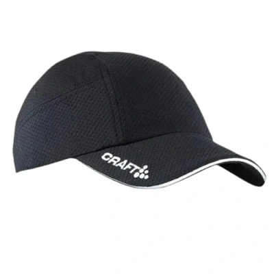Image de Craft Elite Casquette de Running Mixte Adulte, Noir, FR : Taille Unique (Taille Fabricant TU)