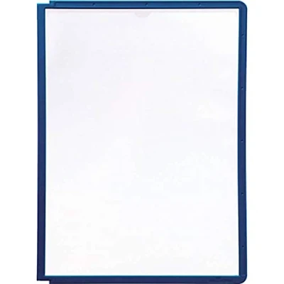 Image de Durable 560607 Sherpa Vario Panel Plaque Pochette Polypropylène pour Document A4 avec Cadre Profilé Bleu Lot de 5