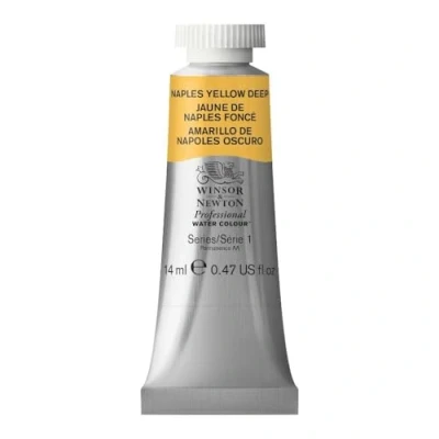 Image de Winsor &amp; Newton Aquarelle Professionnel Peinture Aquarelle, Haute Luminosité, Résistante à la Lumière, Qualité Archive, Tube de 14 ML, Couleur Jaune Naples Fonce