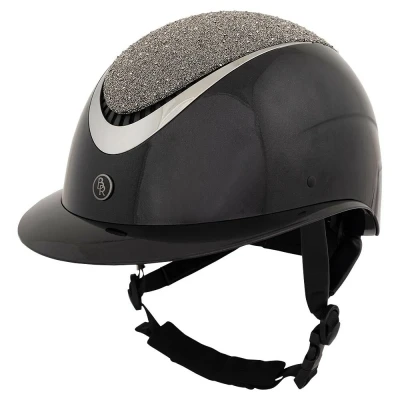 Image de BR Casque d&#039;équitation Theta Glamourous Glossy Noir/Gunmetal